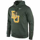 Men's Baylor Bears Nike Practice Performance Hoodie - Green,baseball caps,new era cap wholesale,wholesale hats